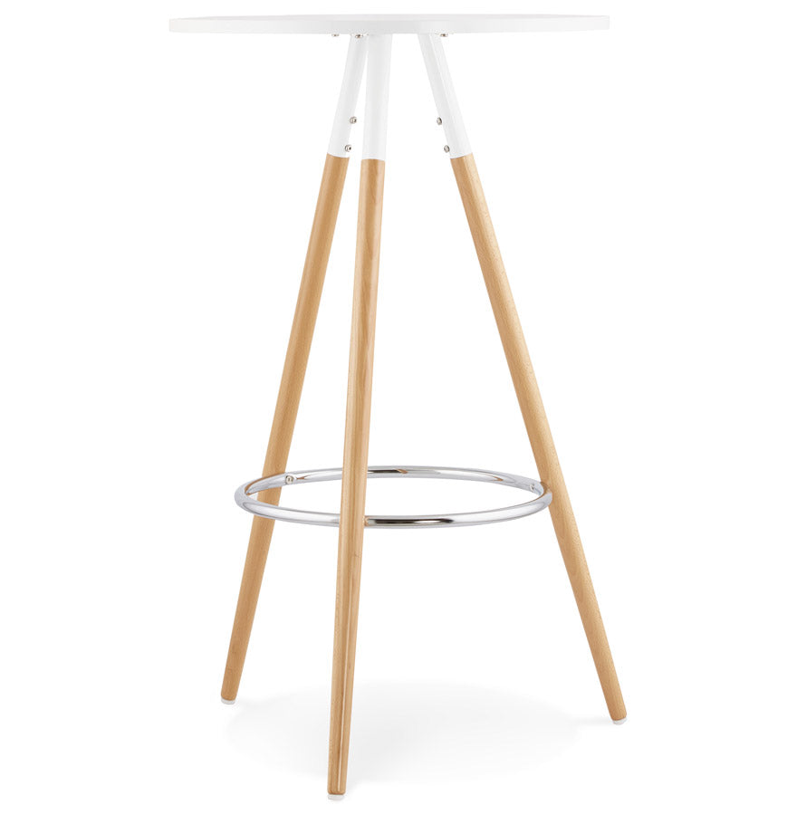 Bartafel LARRY - wit - hout