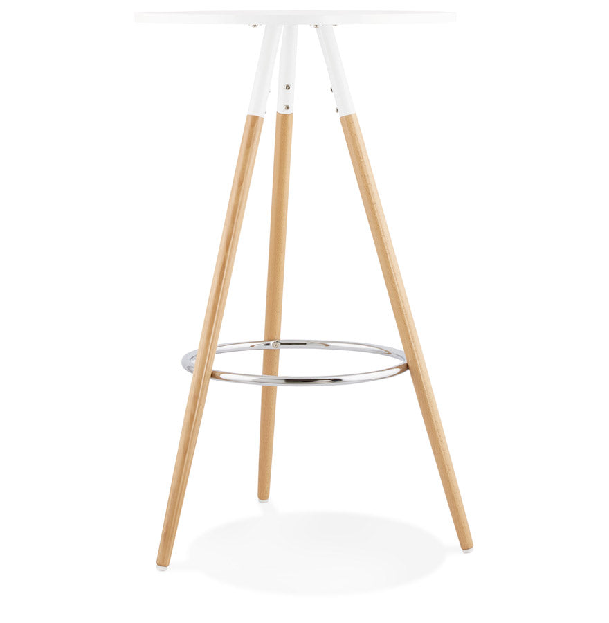 Bartafel LARRY - wit - hout