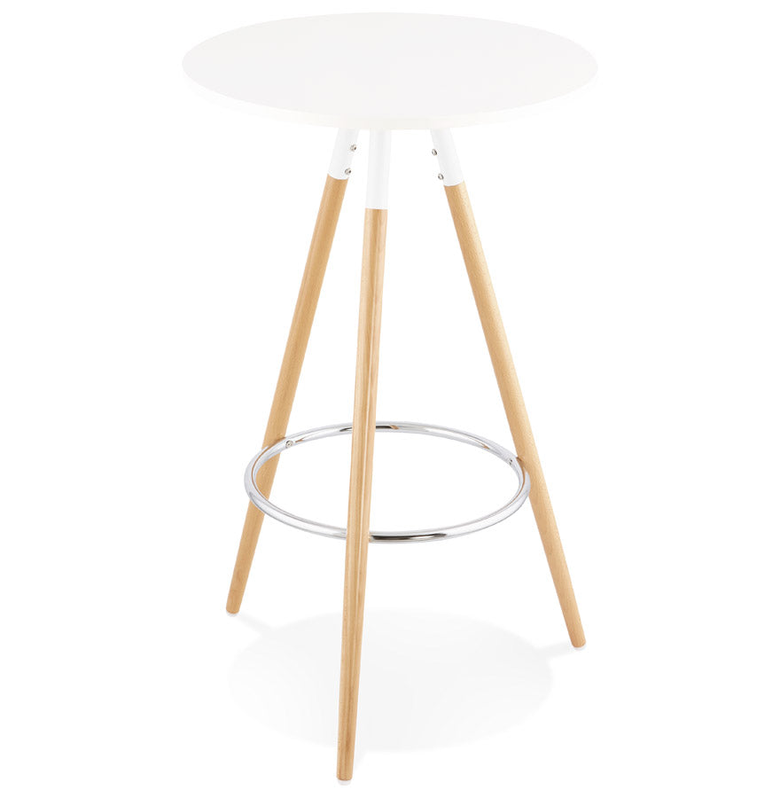 Bartafel LARRY - wit - hout