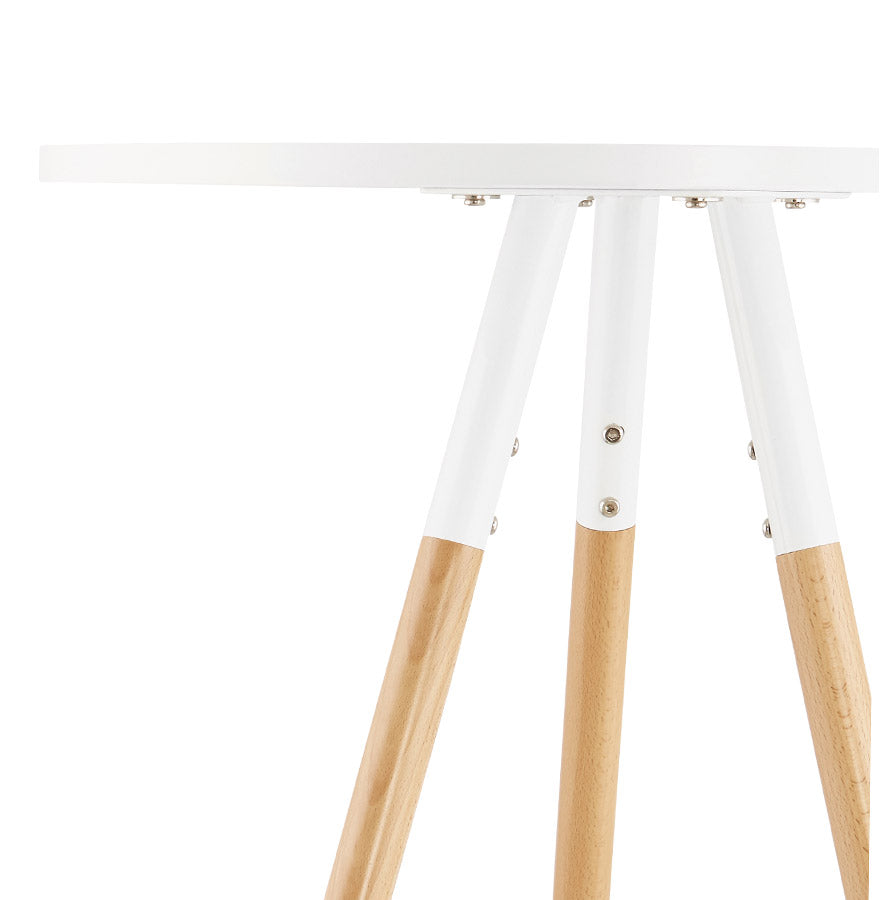 Bartafel LARRY - wit - hout