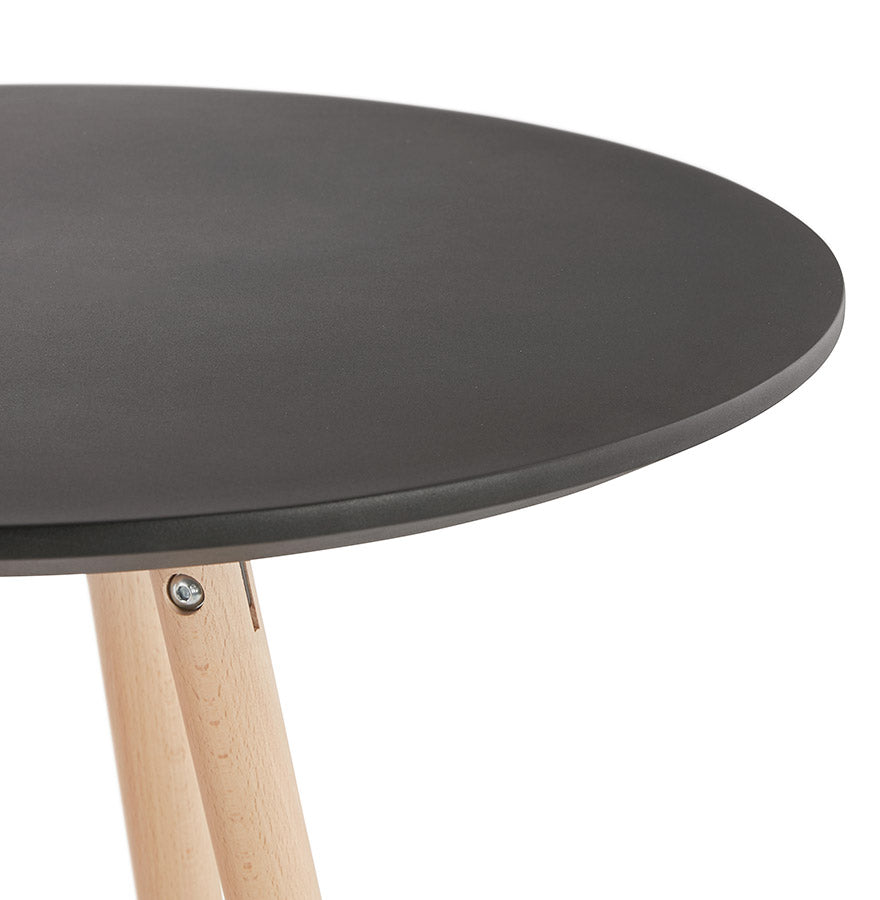 Bartafel DEBOO - zwart - hout