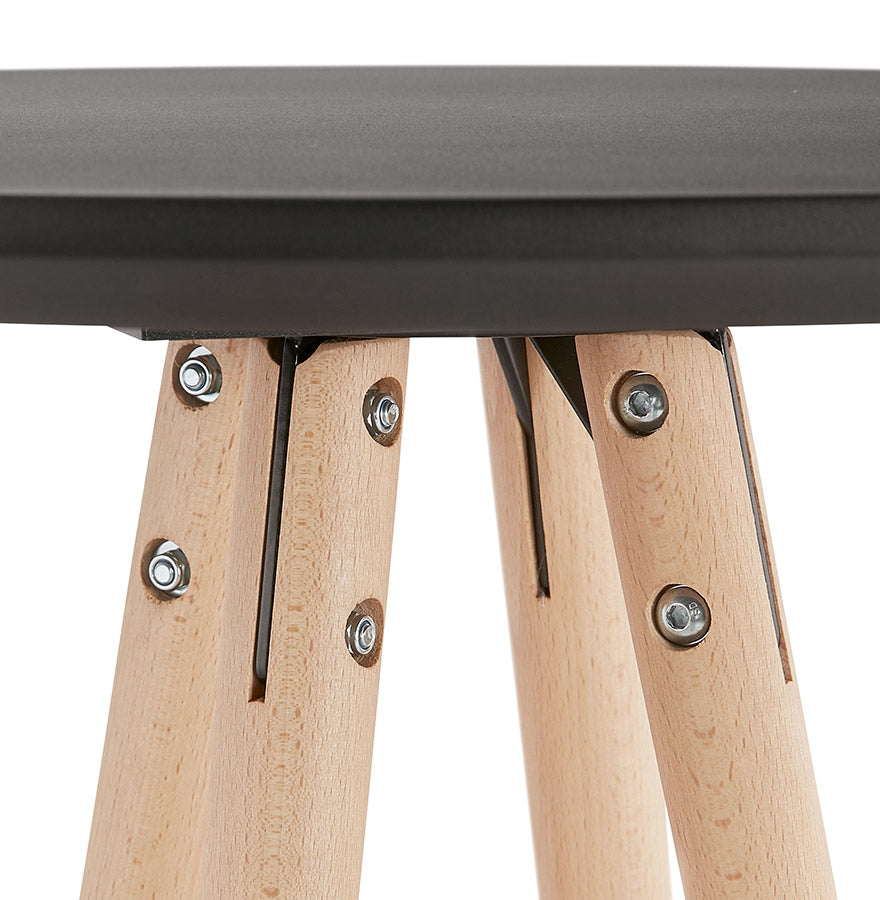 Bartafel DEBOO - zwart - hout