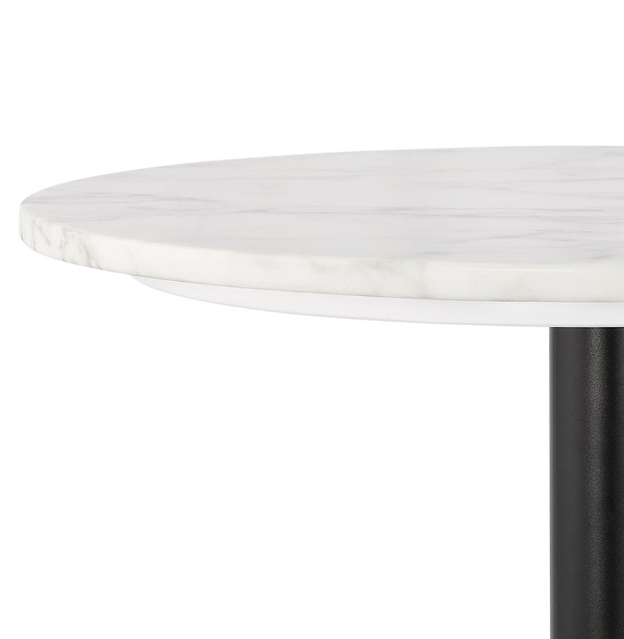 Bartafel DIVIN - wit marmer - metaal