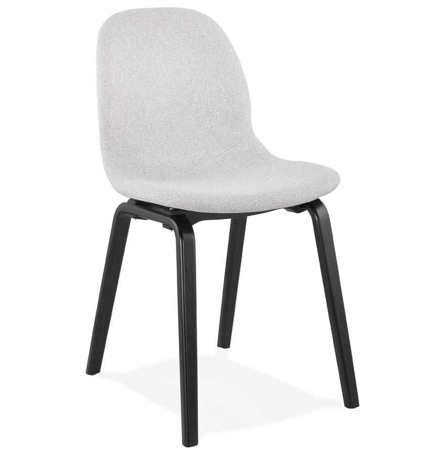 Stoel CAPRI - lichtgrijs - stof