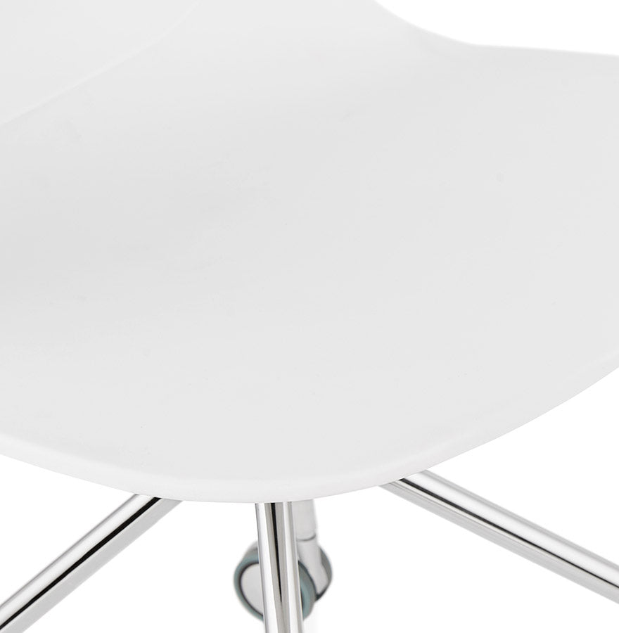 Bureaustoel RAPIDO - wit - kunstof