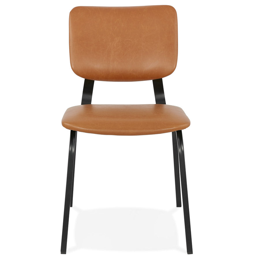 Chair COATI - brown - imitation leather