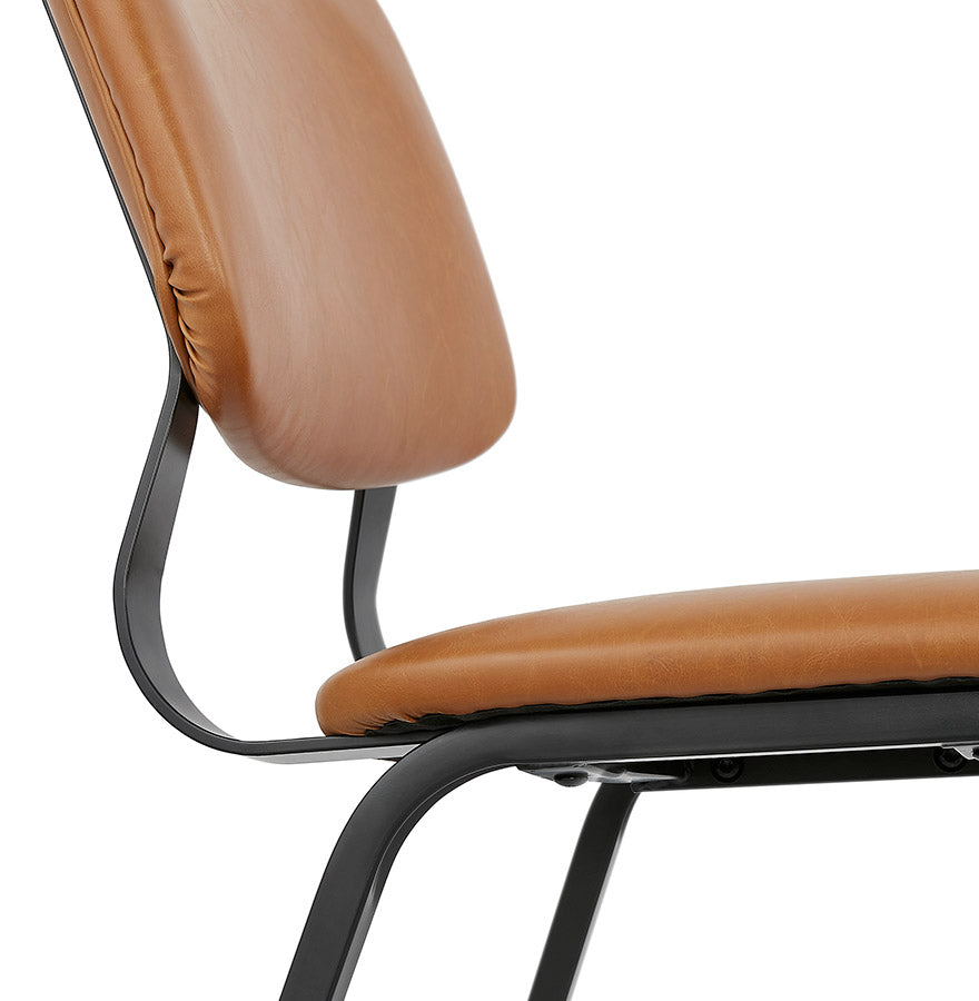Chair COATI - brown - imitation leather