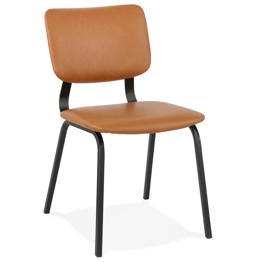 Chair COATI - brown - imitation leather