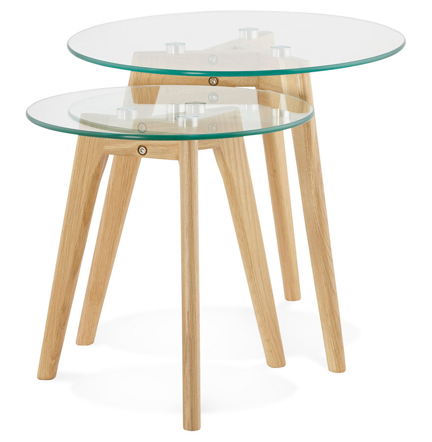 Coffee and/or side table IGGY - transparent - glass