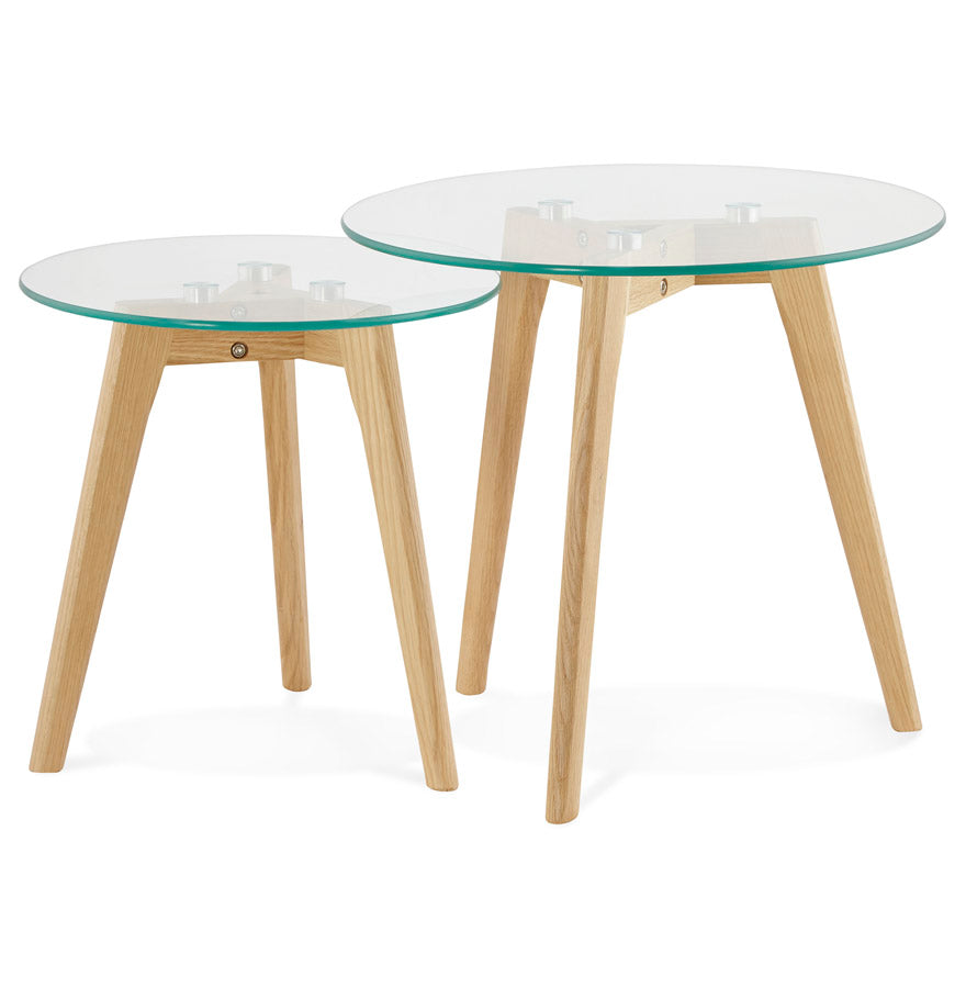 Coffee and/or side table IGGY - transparent - glass