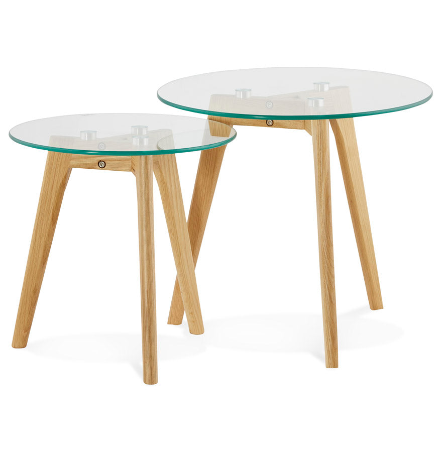 Coffee and/or side table IGGY - transparent - glass