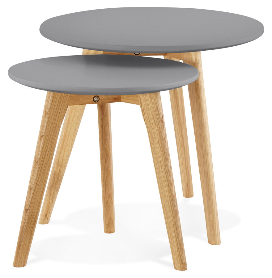 Salon- en/of bijzettafel ESPINO - donkergrijs - hout