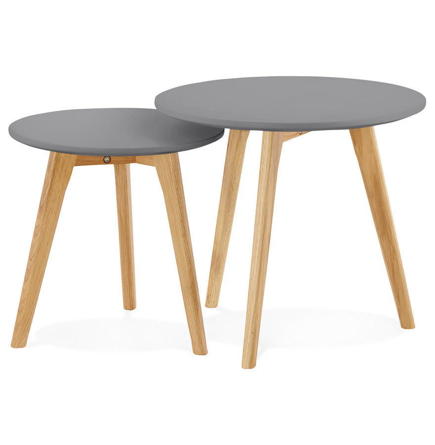 Salon- en/of bijzettafel ESPINO - donkergrijs - hout