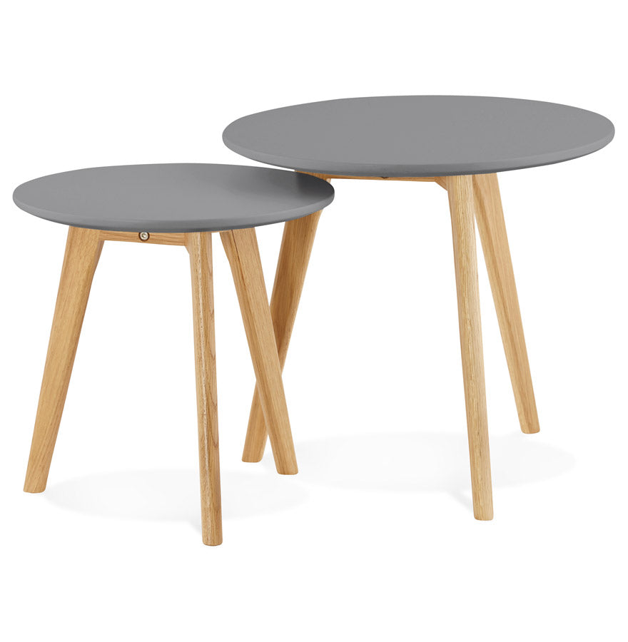 Salon- en/of bijzettafel ESPINO - donkergrijs - hout