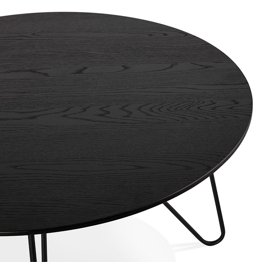 Salontafel RUNDA - zwart - hout
