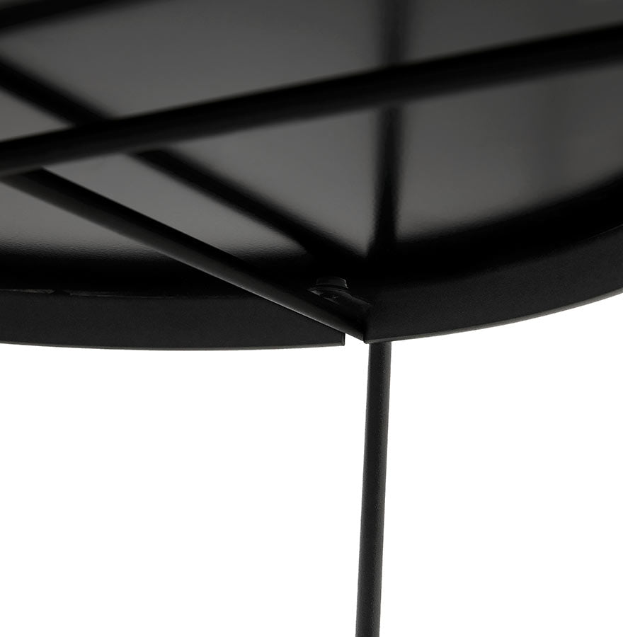 Bijzettafel ESPEJO MINI - zwart - glas