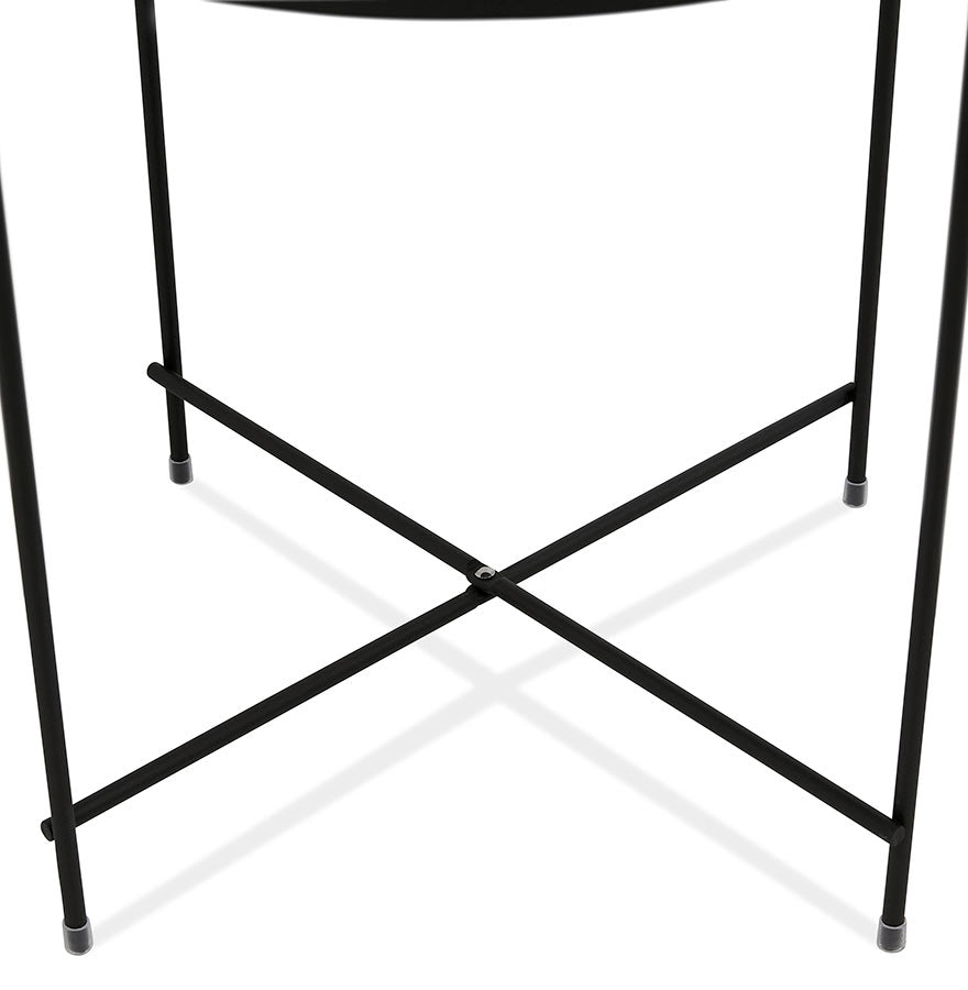 Bijzettafel ESPEJO MINI - zwart - glas
