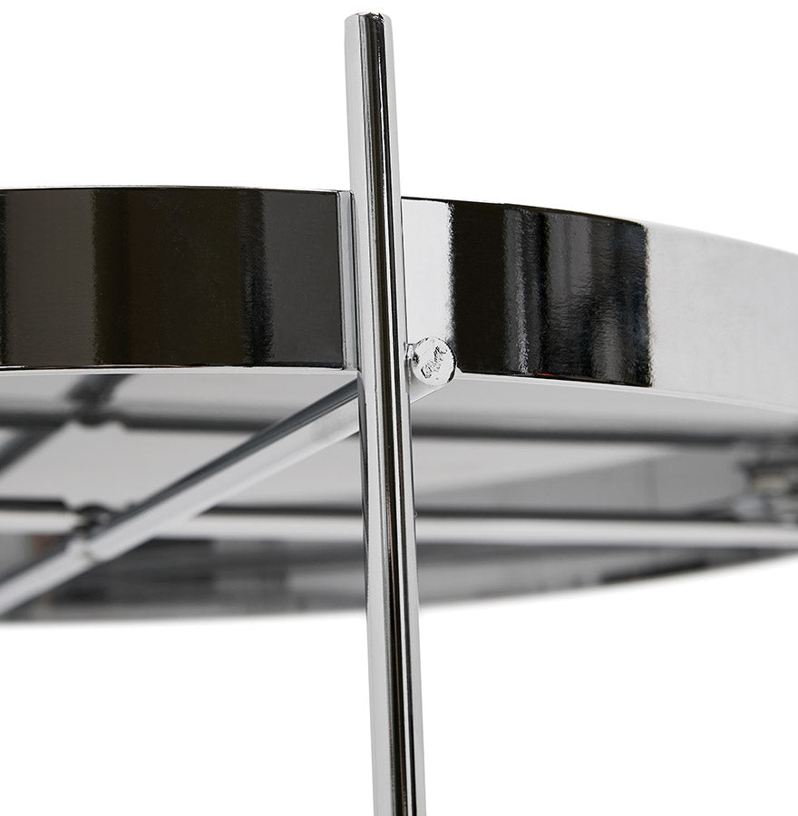 Bijzettafel ESPEJO MINI- chrome - glas