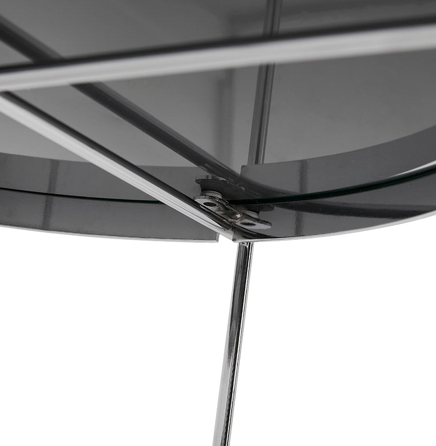 Bijzettafel ESPEJO MINI- chrome - glas