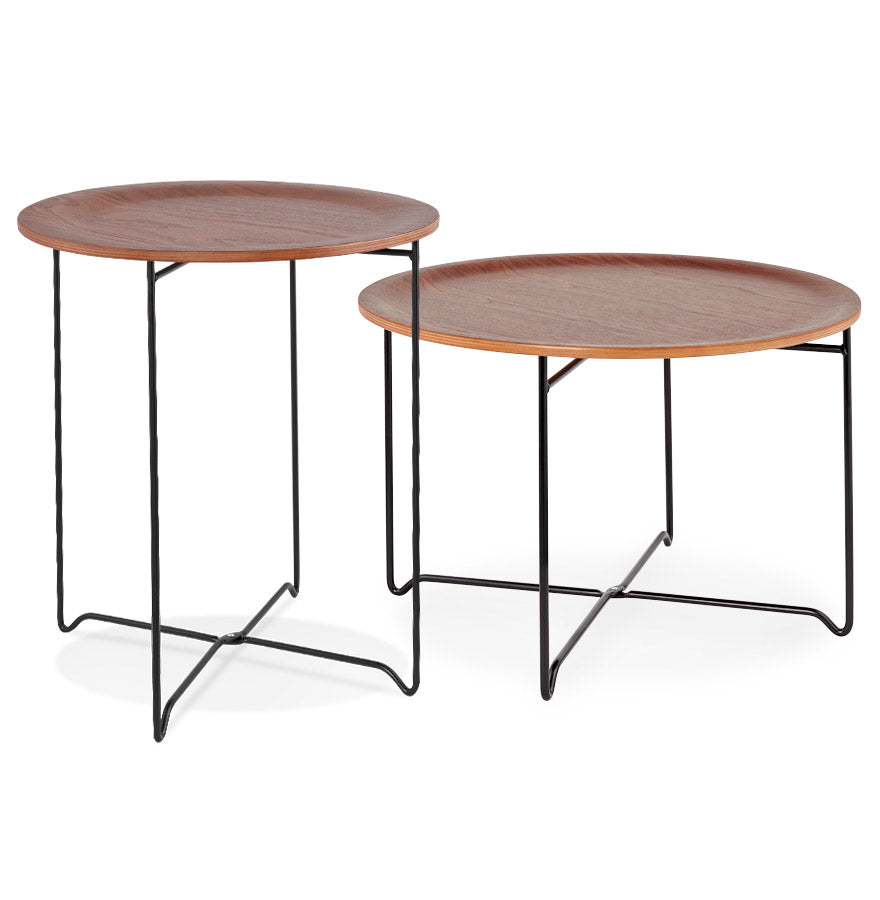 Bijzettafel OOLA - walnoot - hout
