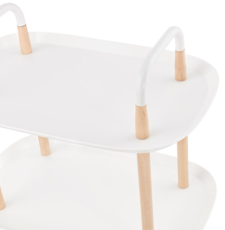 Trolley SERVY - wit - kunststof