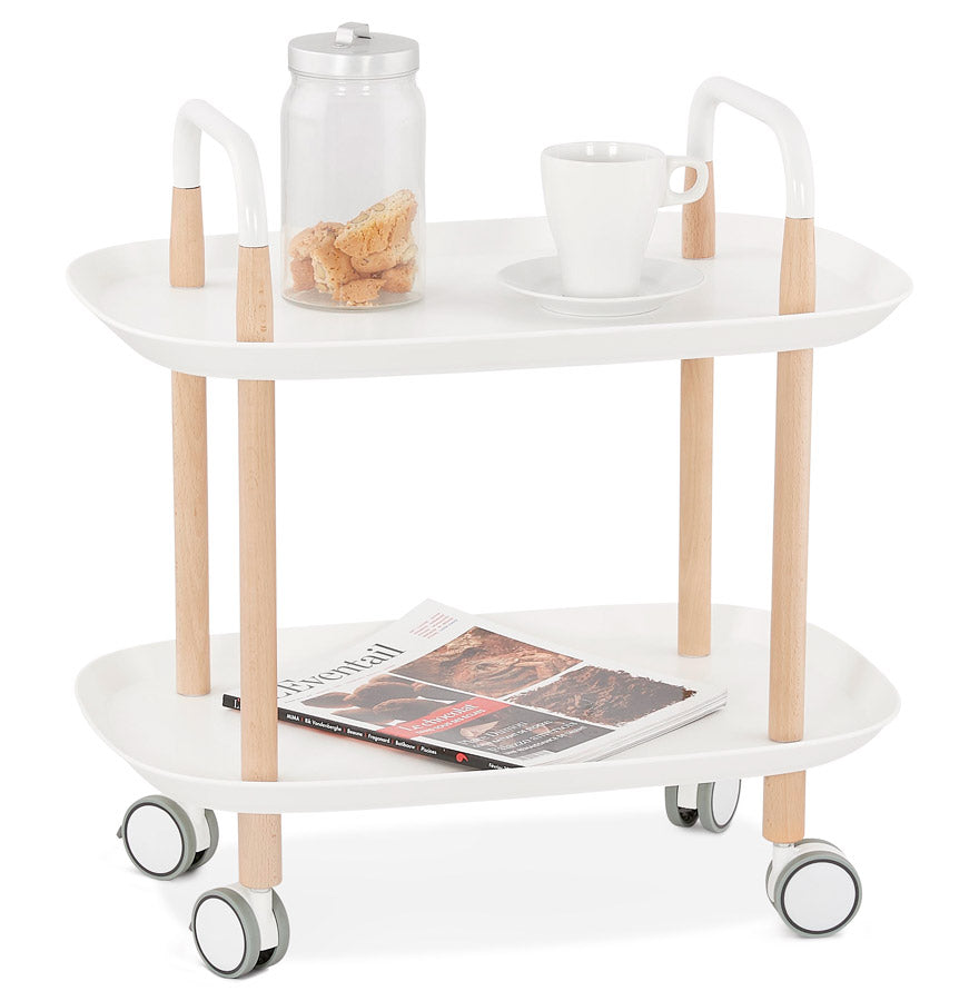 Trolley SERVY - wit - kunststof