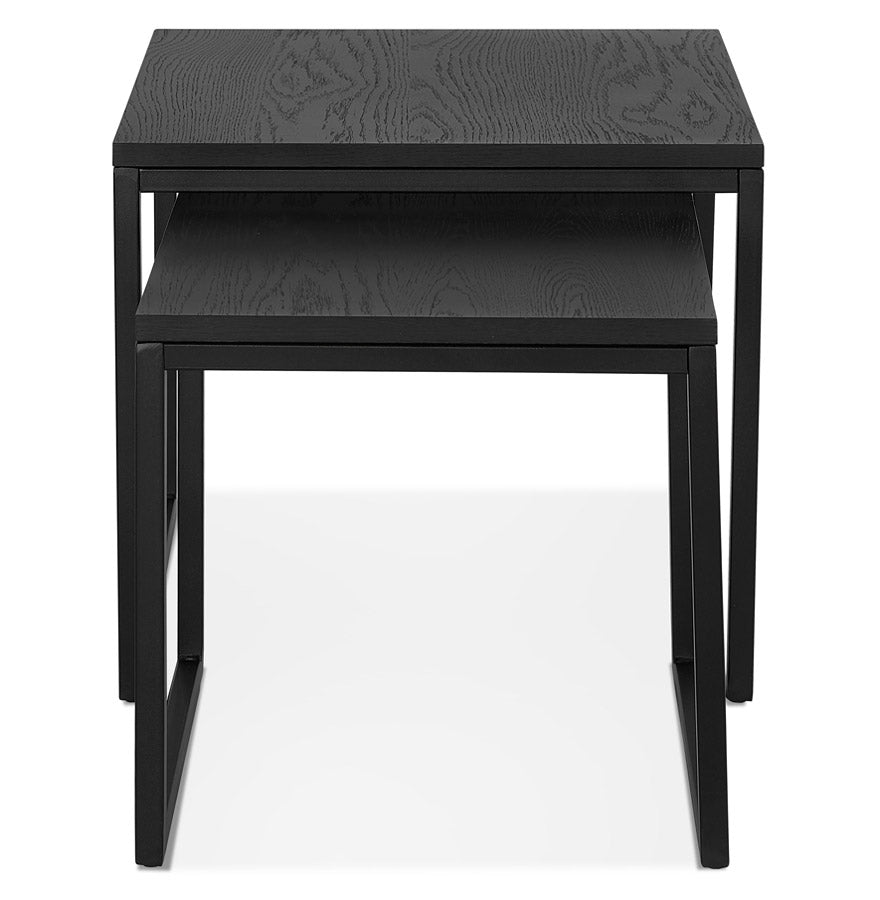 Salon and/or side table GLISS - black wood