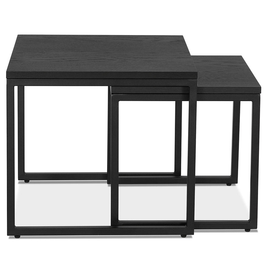 Salon and/or side table GLISS - black wood