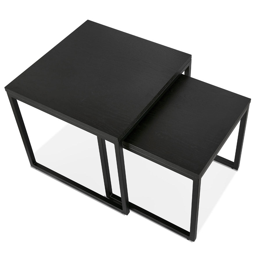 Salon and/or side table GLISS - black wood