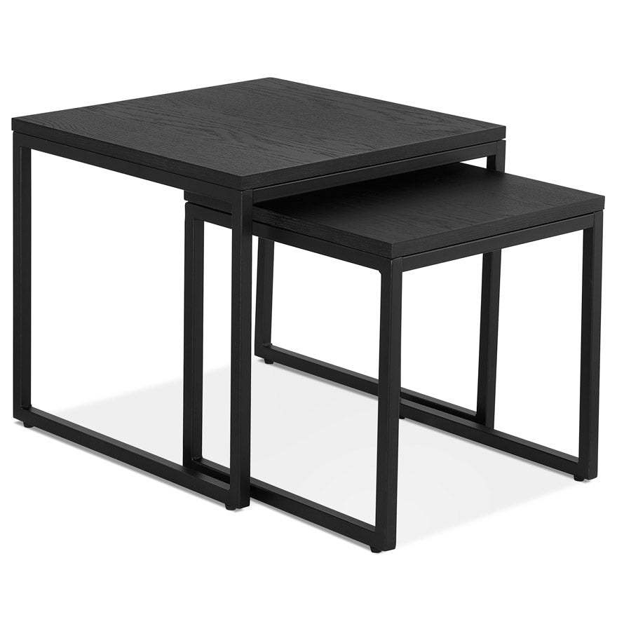 Salon and/or side table GLISS - black wood