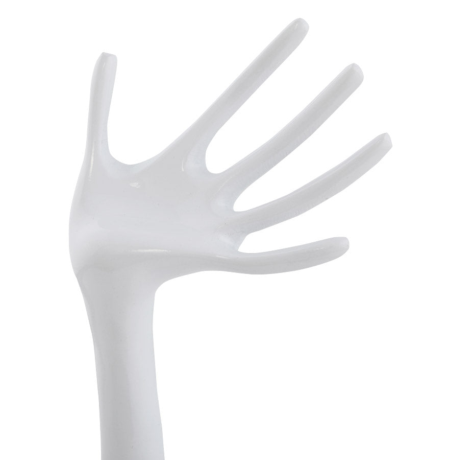 Sieradenstandaard HAND - wit - metaal