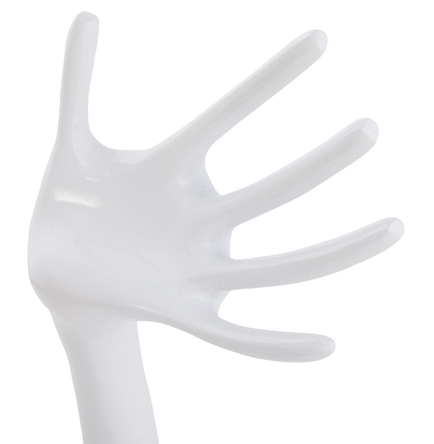 Sieradenstandaard HAND - wit - metaal