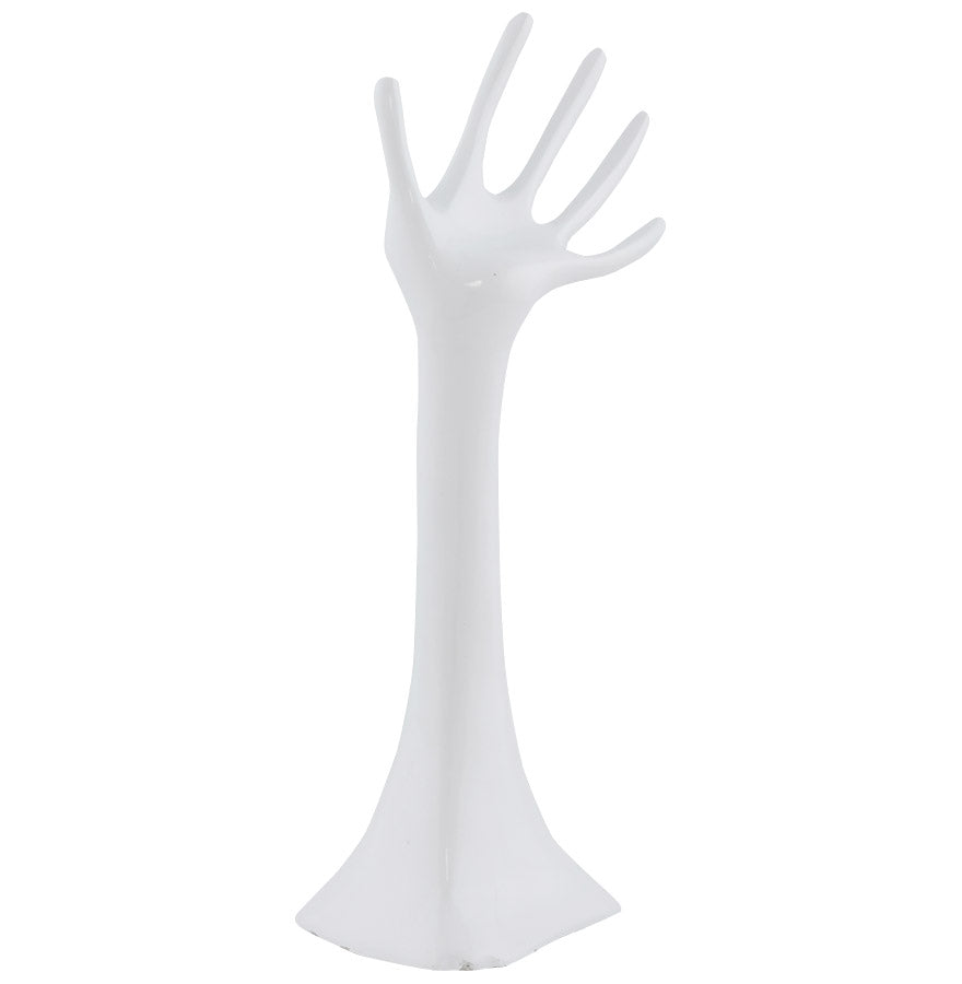 Sieradenstandaard HAND - wit - metaal