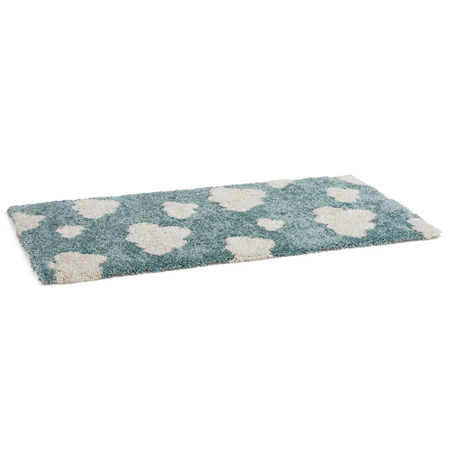 Tapijt NUBO - groenblauw- crème - stof