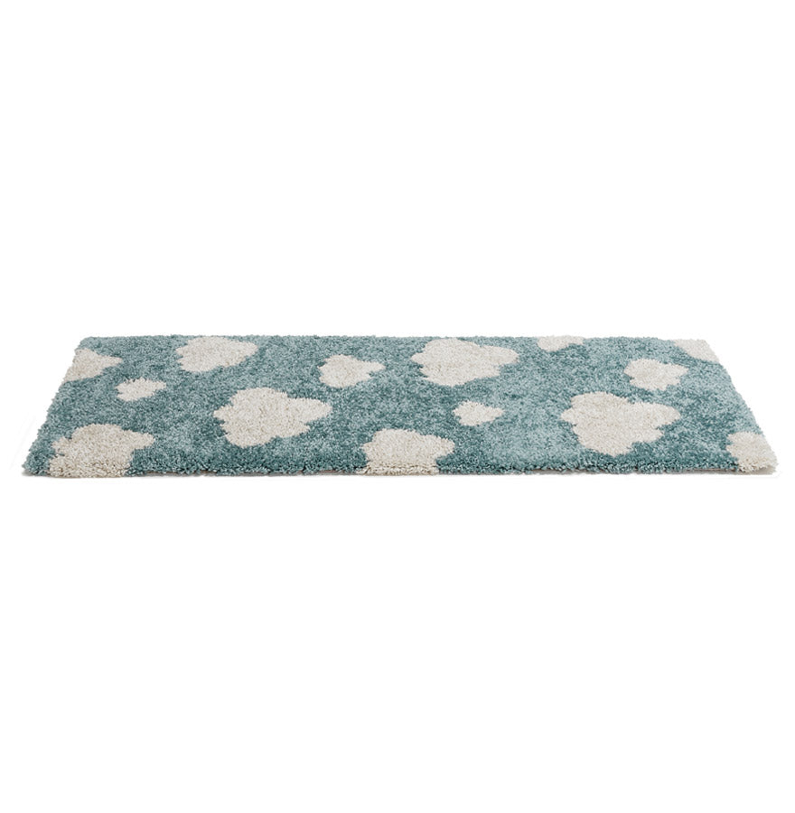 Tapijt NUBO - groenblauw- crème - stof