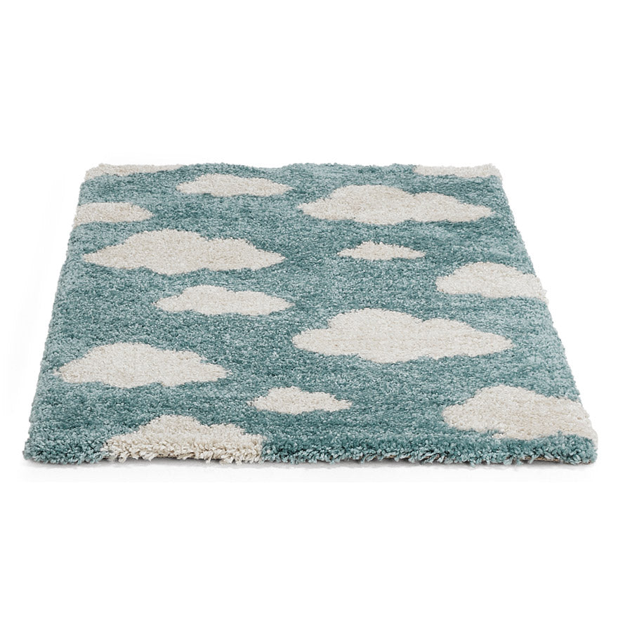 Tapijt NUBO - groenblauw- crème - stof