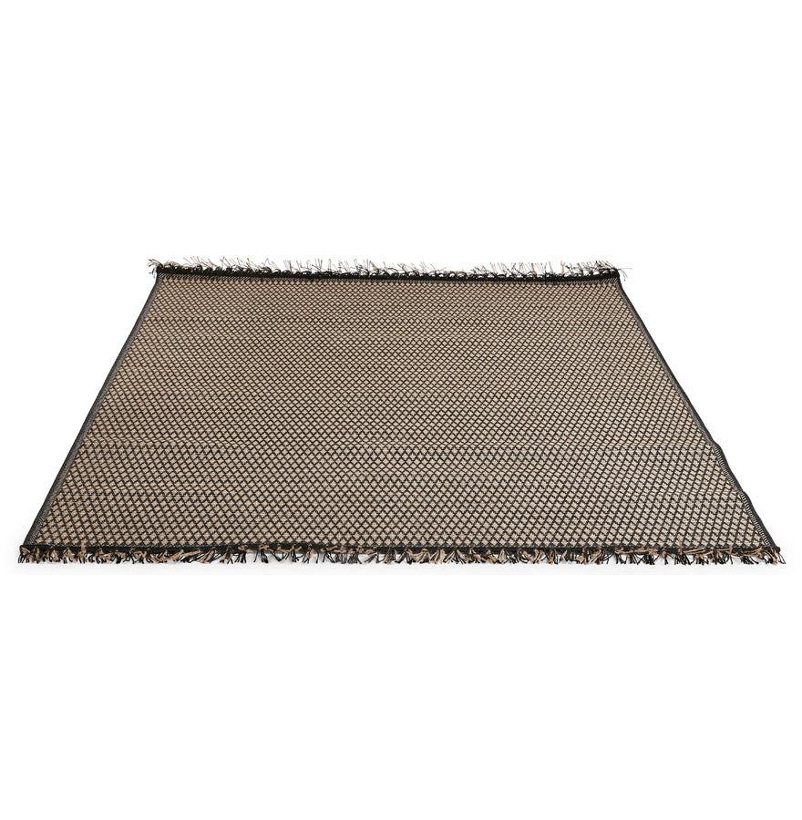 Carpet MARGAY - black - jute - fabric