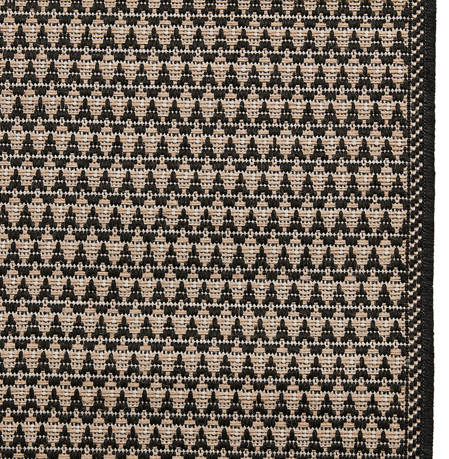 Carpet MARGAY - black - jute - fabric