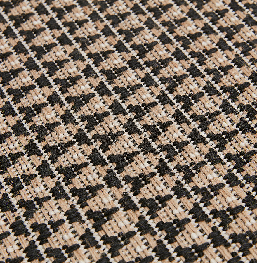 Carpet MARGAY - black - jute - fabric