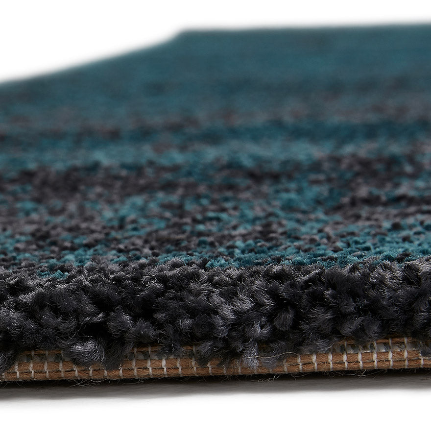 Carpet BLUE - blue - black - fabric