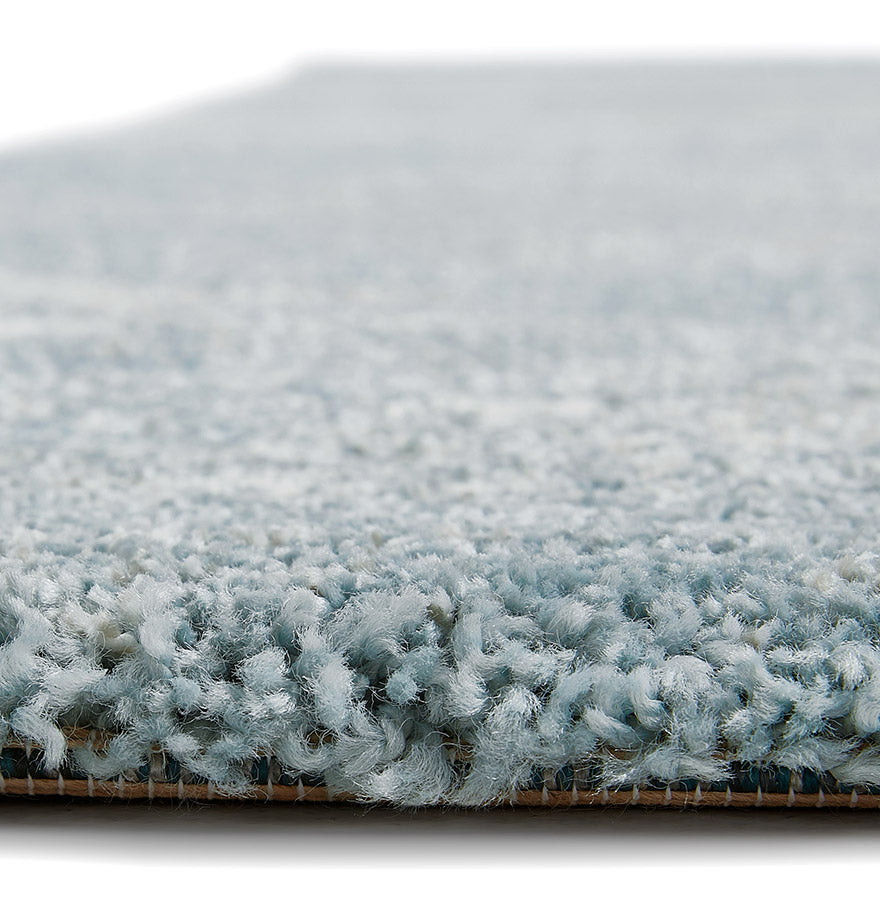 Tapijt KARPET - blauw - beige - stof