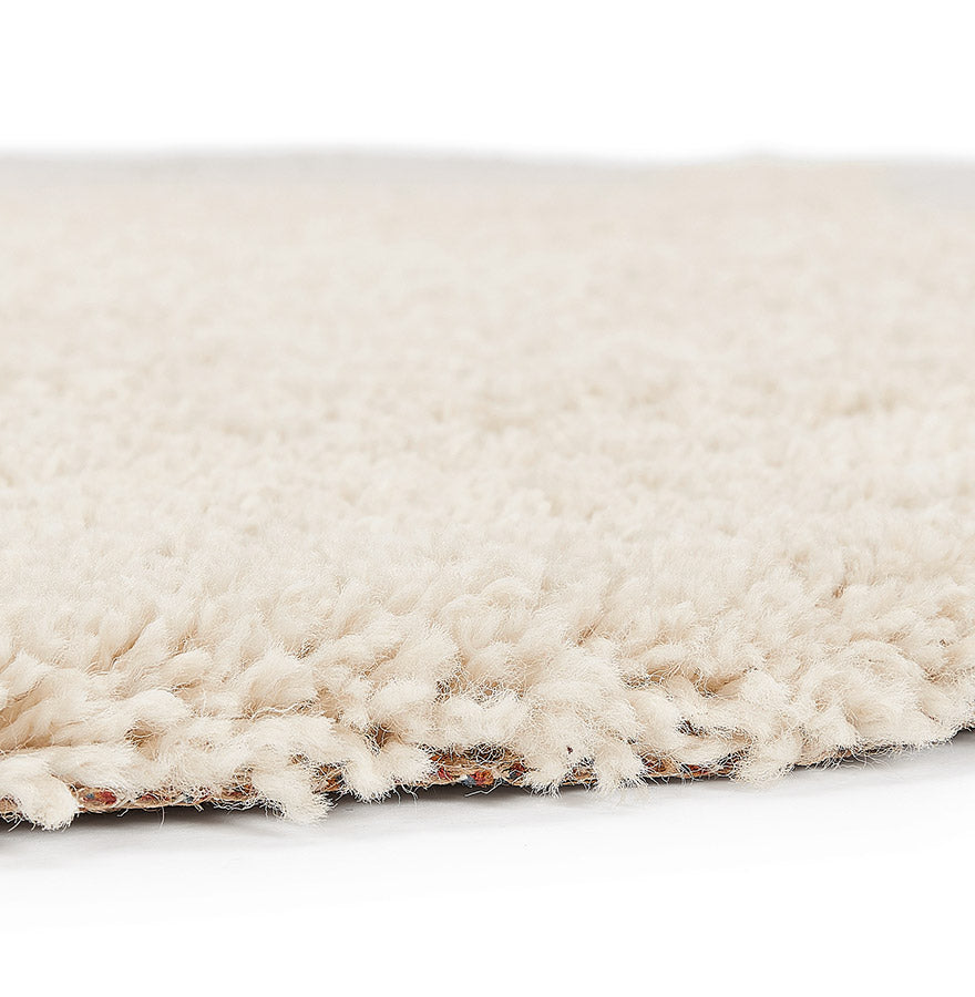 Teppich POAL - Creme - Stoff