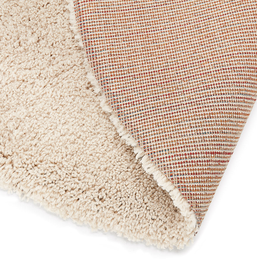 Teppich POAL - Creme - Stoff