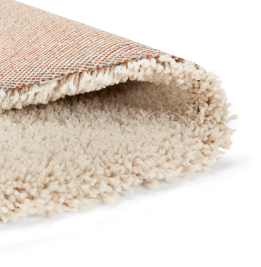 Teppich POAL - Creme - Stoff