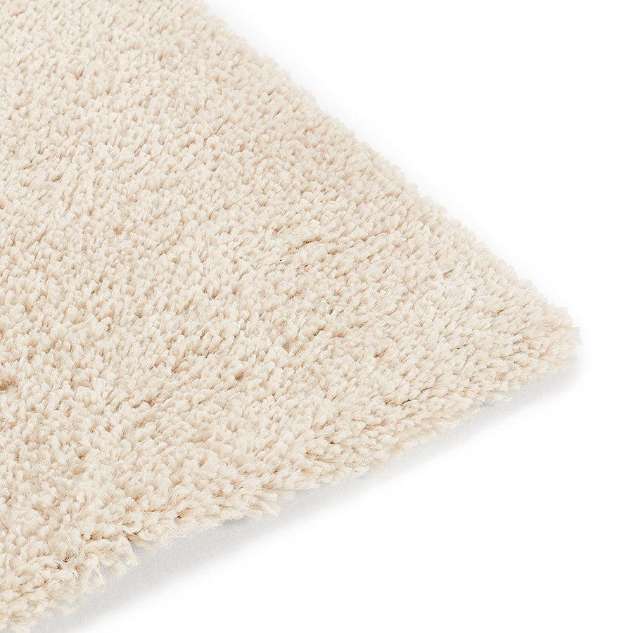 Teppich POAL - Creme - Stoff