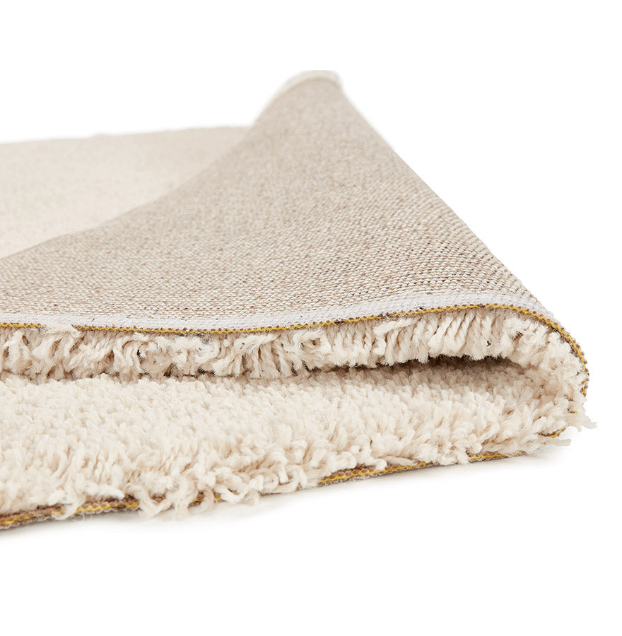 Teppich POAL - Creme - Stoff