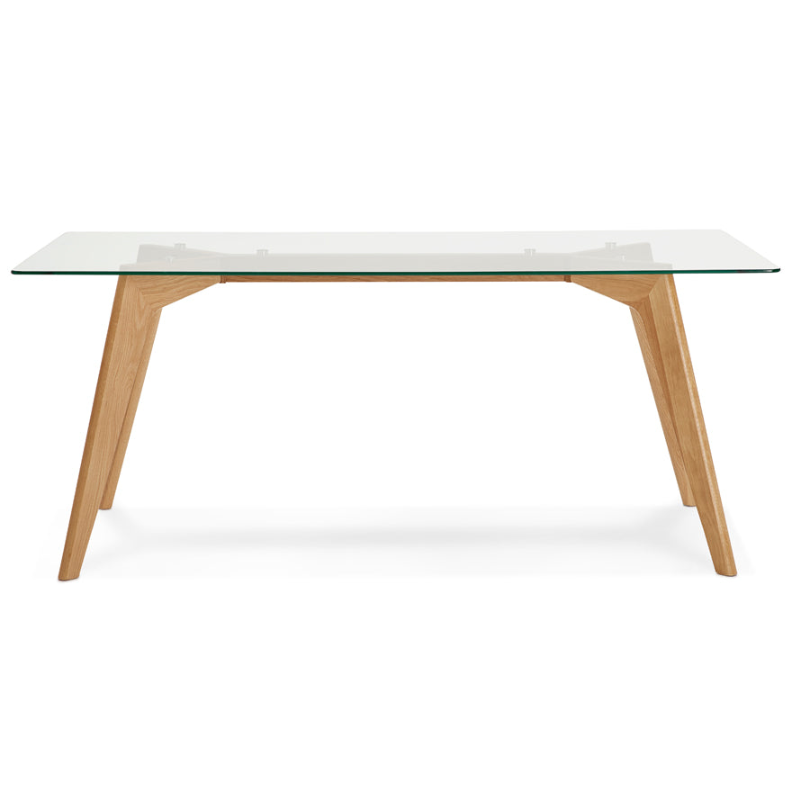 Eettafel EKKE - transparant - glas