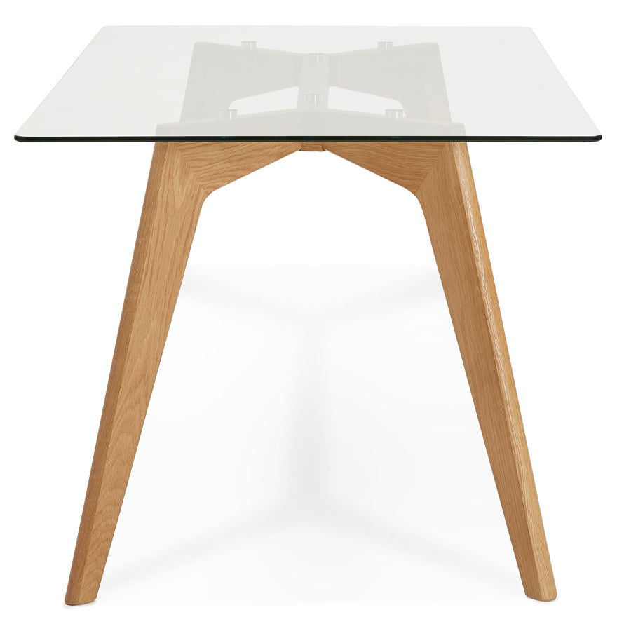 Eettafel EKKE - transparant - glas