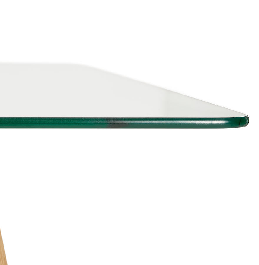 Eettafel EKKE - transparant - glas