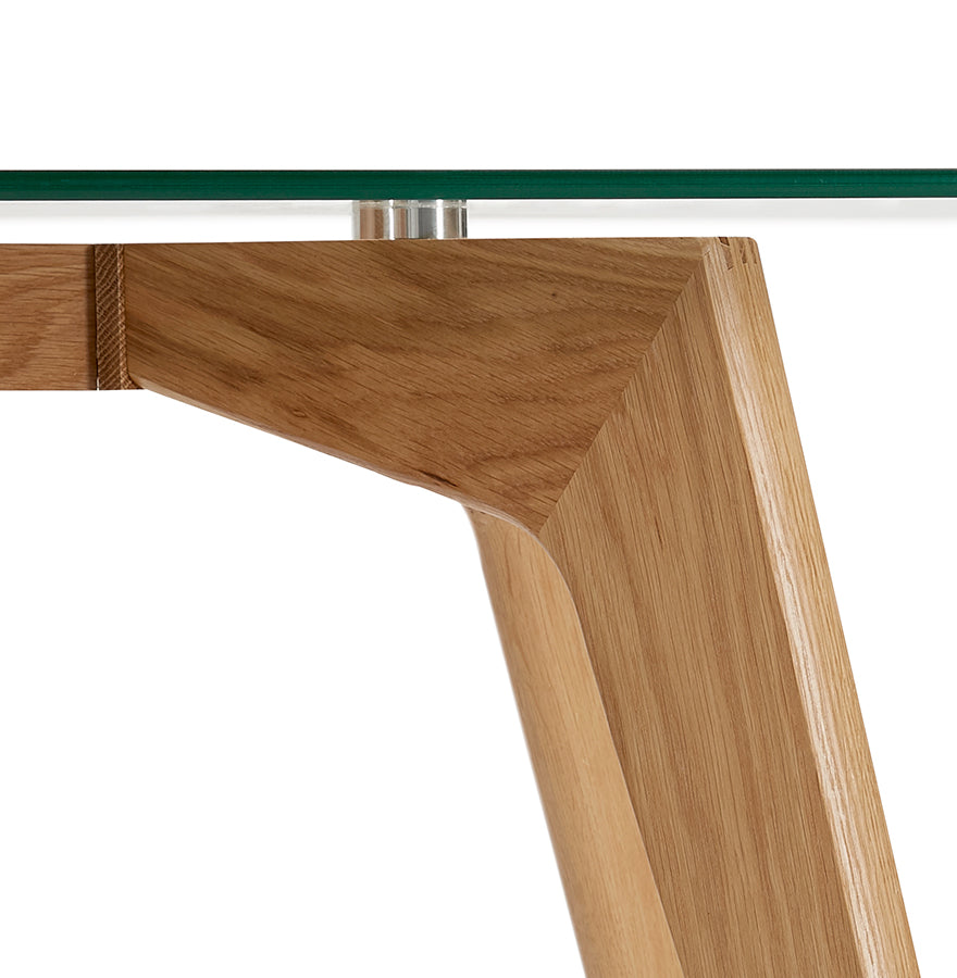 Eettafel EKKE - transparant - glas